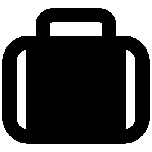 Simplified Icon of a camera crate used to store equipment.